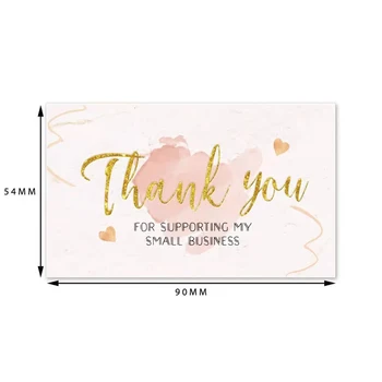 10-30stk takkekort Tak Lykønskningskort Gave Dekoration Påskønnelse Kort for Small Business Bryllup Brusebad Retailsale