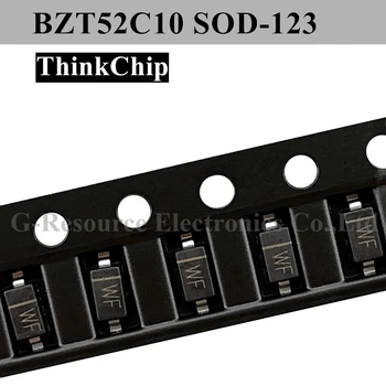 (100pcs) BZT52C10 SOD-123 SMD 1206 Spænding Stabiliseret Dioder 10V (Mærkning WF)