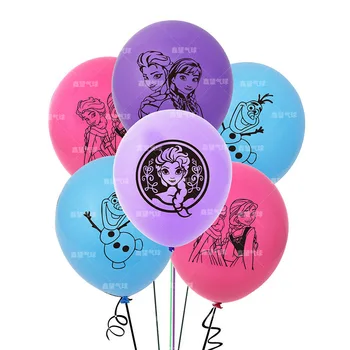 12 Stk Frosne Ballon Kombination Børns Fødselsdag Elsa Anna Tegnefilm Dreng, Kids Spil Party Ballon Perle Latex Dekoration