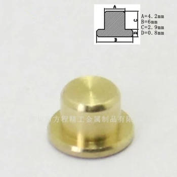 18pcs kobber knop potentiometer knap 6*3,7 mm potentiometer cap Kobber-knappen solid knappen