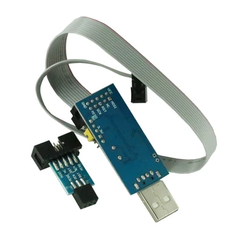 2 stk/Sæt 10Pin Til 6-Pin Adapter Bord + USBASP USBISP AVR-enhedens USB-Programmør ATMEGA8 ATMEGA128 ATtiny/KAN/PWM 10Pin Wire Modul