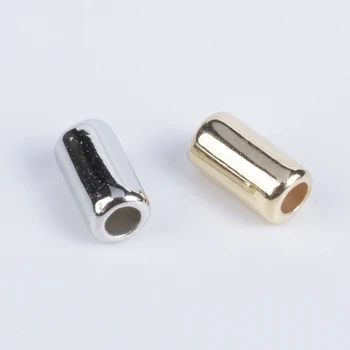 200Pcs/Masse CCB Cylindriske Løse Perler DIY-Halskæde-Armbånd Resultater Rør Spacer Perler Til smykkefremstilling af Forbrugsstoffer