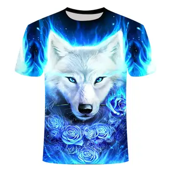 2020 Magic Galaxy Wolf 3D-Print Hættetrøje til Kvinder og Mænd Mode T-shirt i en Løs Sweatshirt Casual Skjorte