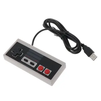 2021 Nye USB Gaming Controller Plug-Spil Plast Sort+Grå til NES PC Windows-Ny
