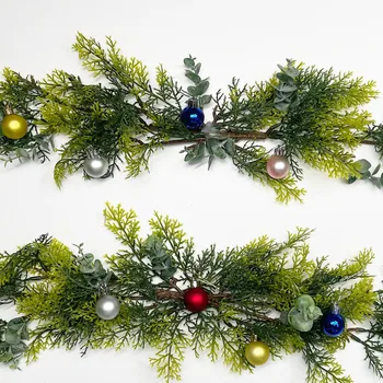 60cm juletræ vægdekoration Væggen Hænger juletræ Flytbare DIY Simuleret Jul Pine PVC Hjem Dekoration
