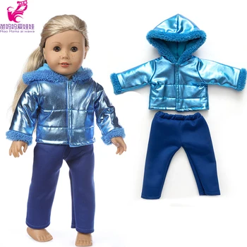 Baby Doll Tøj 43 Cm Vinter Coat til 18 Tommer Amerikanske Og Pige-Dukker, Tøj, Jakke Vinter Tøj