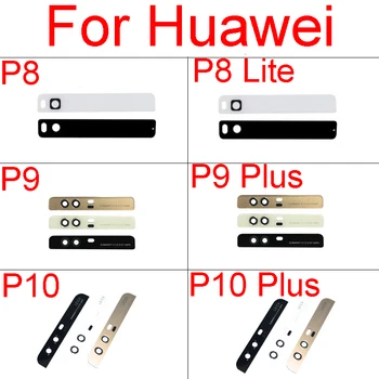 Bageste Tilbage Kamera Linse & Flash Dækning For Huawei P8 P9 P10 Lite Plus Ydre Kamera Glas Linse + Selvklæbende Mærkat Reparation Udskiftning