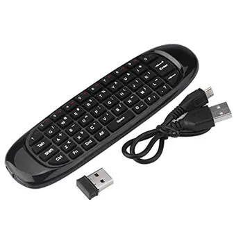 C120 Multi-Sprog 2,4 G Air Mouse Wireless Keyboard Bevægelse Følelse IR-Læring Fjernbetjening USB-Modtager til Smart TV BOKS