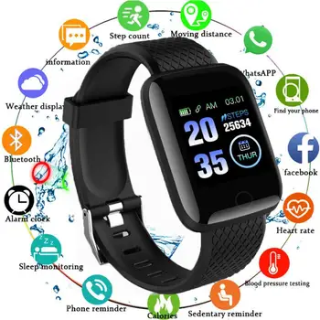 D13 Smart Horloge Mannen Bloeddruk Waterdichte Smartwatch Vrouwen Hartslagmeter Fitness Tracker Horloge Sport Voor Android, Ios