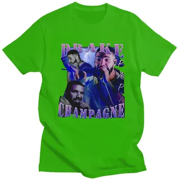 Drake Rapper Amerikanske High Street Klassiske Harajuku Unikke Print Sommeren Tynd Bomuld Kortærmet T-Shirt I Loose Mand Casual Toppe