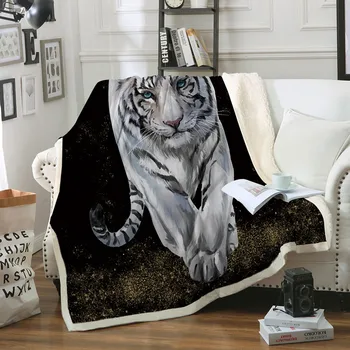 Dyr tiger serie cashmere tæppe, sofa, tæppe, lur aircondition tæppe