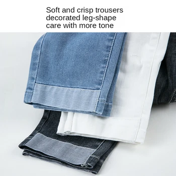 Elastisk Talje Jeans Kvinder ' s Forår og Sommer 2021 Nye Høj Elastisk Slim Bukser Broderet Slanke Fødder Bukser Super Elastiske Jeans