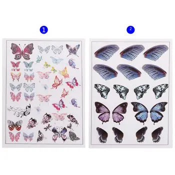 Epoxy Materialer Ark Skimmel Dekoration Simuleret Butterfly DIY Smykker at Gøre Håndværk Farverige Påfyldning Værktøjer