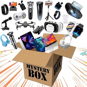 Mest Populære Heldig Mystery Box Overraske Høj kvalitet Gave Elektronik Gamepads Digitale Kameraer Nyhed Gave, Julegave