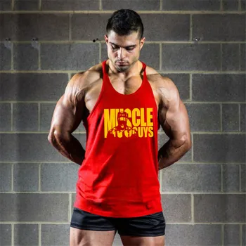 Muscle Fyre Mærke Fitness Tank Top Mænd Bodybuilding Stringere fitness Tøj Mænd Shirt i Loose fit Veste Bomuld Sportstrøjer, Muskel Toppe