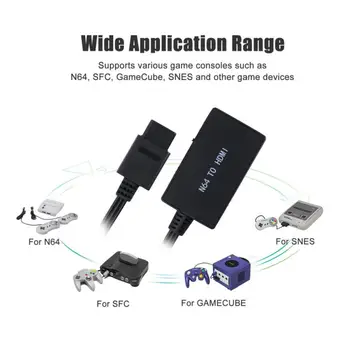 N64 Til HD-Adapter Omformer Til 64/SNES/NGC/SNES/ Med HD-Kabel