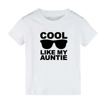 New Kids Pige, Dreng, Børn Tøj Buksetrold T-shirt Funny Cool Som Min Tante Toppe Kids Baby T-shirt Fødselsdag Shirt Tøj