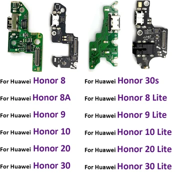 Ny For Huawei Honor 8A /8Lite /9Lite /10 Lite 20 Lite/ 30Lite/ 30S Micro Dock-Stik USB-Opladning Port Flex Kabel-yrelsen