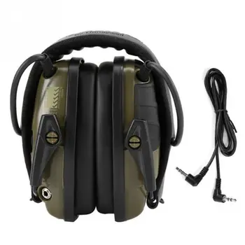 NYE Grønne Elektronisk Skydning Earmuff Udendørs Sport Anti-støj Headset Indvirkning Lyd Forstærkning Høre Beskyttende Headset
