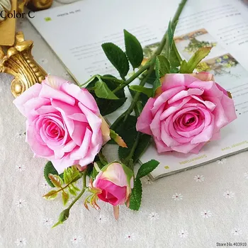 Nye Kunstige Paris parfume roser falske Blomster, silke flores artificiales for home party Bryllup dekoration babyshower rose