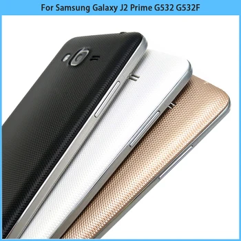Nye Samsung Galaxy J2 Prime G532 G532H G532F Midterste Ramme Bezel G532 Batteri Back Cover bagpanel Fuld Boliger Tilfælde Erstatte
