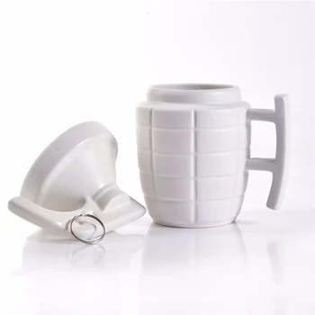 Nyhed Bombe Form, Design Og Krus med Låg Keramisk glas vand at Drikke Krus til Kaffe, Te, Mælk, Drikkevarer, Sjove Gaver Cup