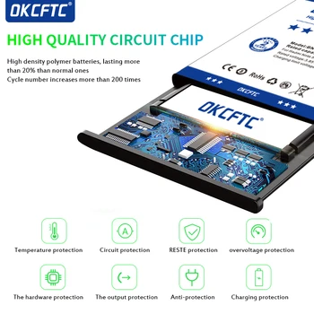 OKCFTC Oprindelige Erstatning Batteri EB-BG892ABA Til Samsung Galaxy S8 Aktiv Autentisk Telefonens batteri 5000mAh