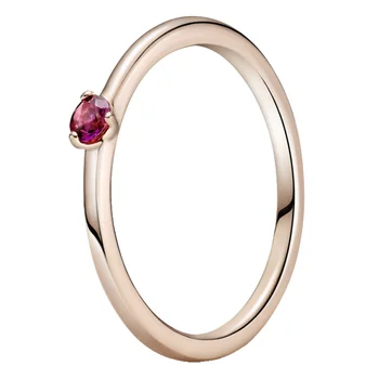 Oprindelige Steg Hjerte Form Solitaire Ringe Med Farverige Cubic Zirconia For Kvinder 925 Sterling Sølv Ring Gave Europa Smykker