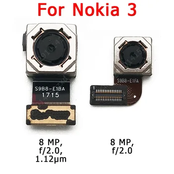 Original Foran og Bag Kameraet Til Nokia 3 Vigtigste Bagsiden Forreste Vender Kameraet Modul Flex Kabel Udskiftning af Reservedele