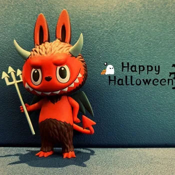 Pop Mart LABUBU Halloween Monster Karneval Serie Blind Toy Box Model Bekræftet Stil Søde Anime Gave Overraskelse Box
