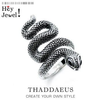 Sølv Ring Slange,Europa Style Mode, Glam God Jewerly For Kvinder,2017 Gave I 925 Sterling Sølv,Super Tilbud