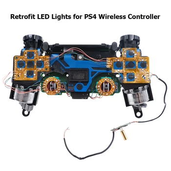 Thumsticks Ansigt Knapper DTF LED Kit 6-Farve Luminated D-Pad til PS4 Controller-Elektronisk Maskine Tilbehør