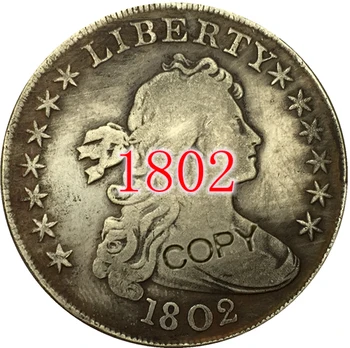 USA 1802 Draperet Bust Dollar Kopiere Mønter