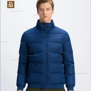 Xiaomi youpin mode solid farve mænds stand-up krave ned polstret jakke, vindtæt og varmt lys jakke